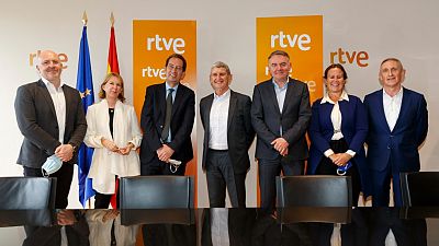 Reunin de la direccin de la UER en la sede de RTVE